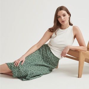 Size 16 SOLD OUT brand new without tags green and white midi skirt